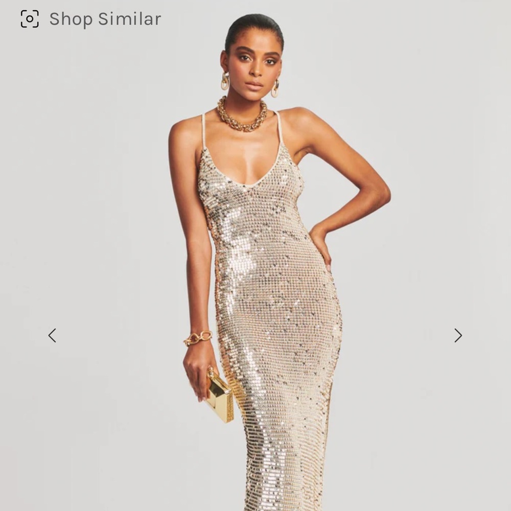 MARIE SEQUIN CROCHET DRESS
